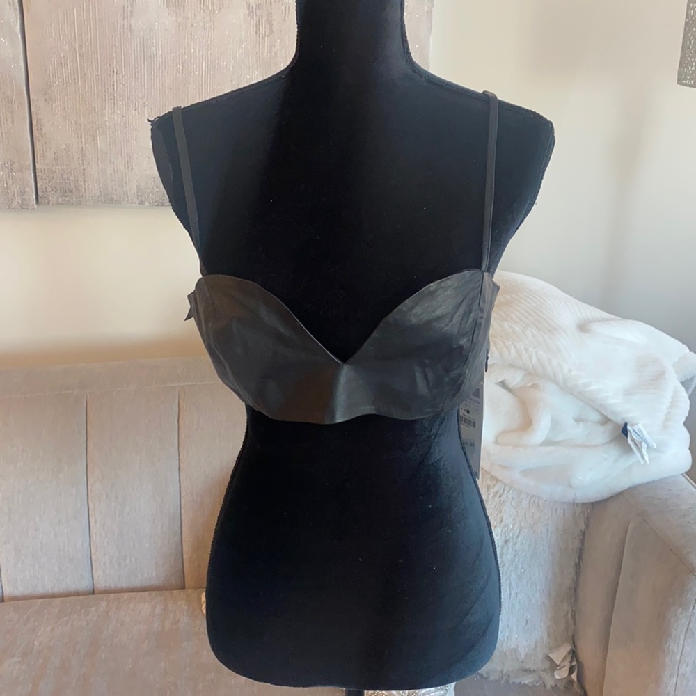 Leather Zara bra
